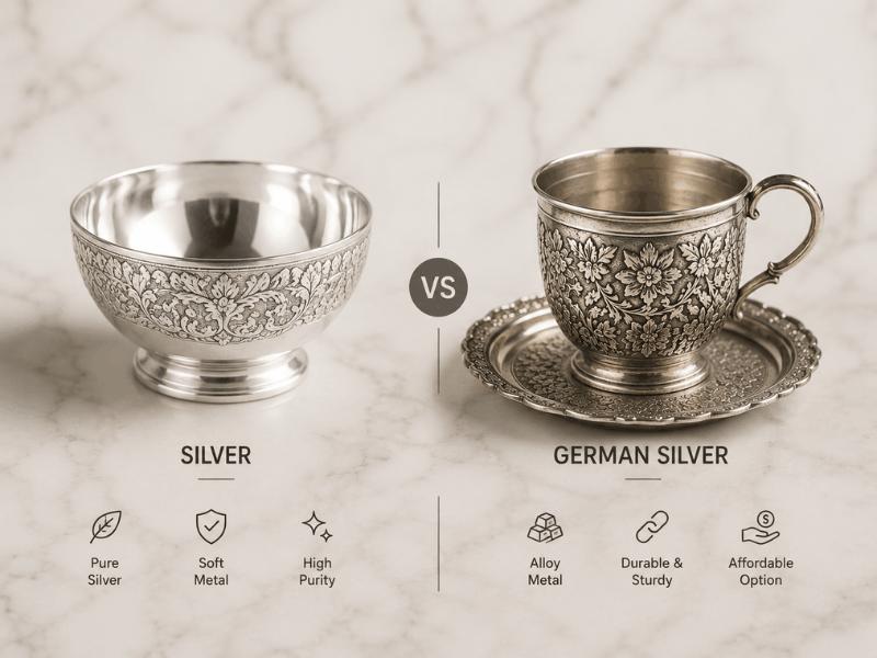 What Silver and German silver are use For